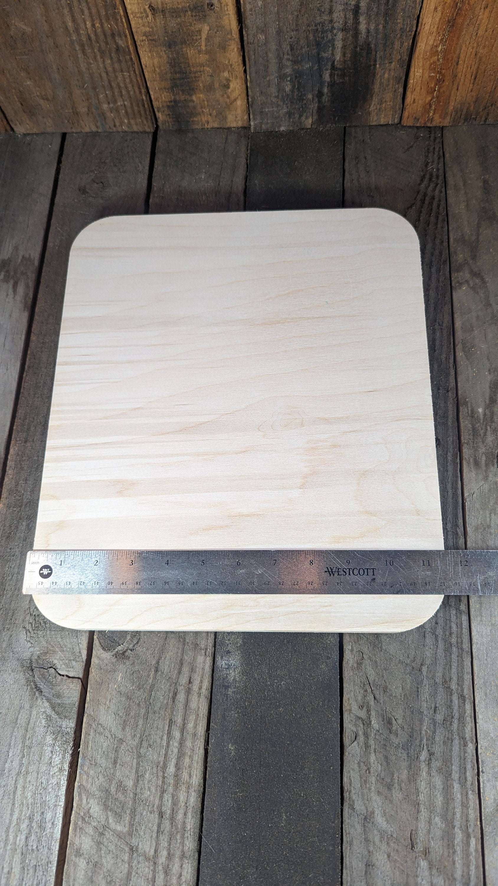 11.5 x 13.5" Baltic Birch Wood Plaque, 1.5 Radius Corners, DIY Craft Board