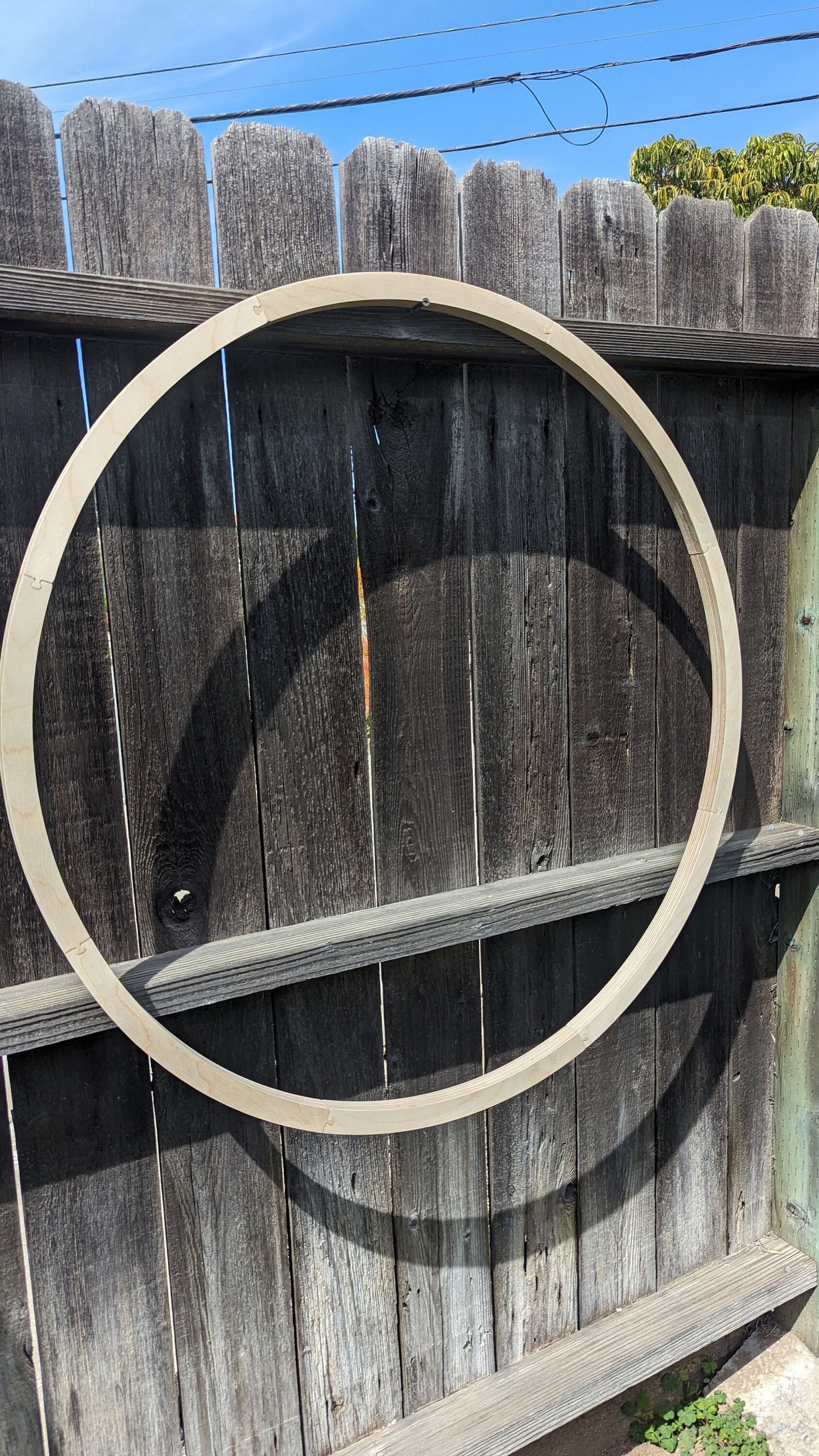 34" Baltic Birch Wood Donut Ring, 32" Center Hole, Craft Supplies