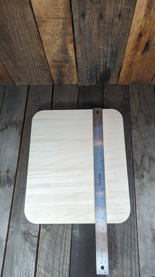 11.5 x 13.5" Baltic Birch Wood Plaque, 1.5 Radius Corners, DIY Craft Board