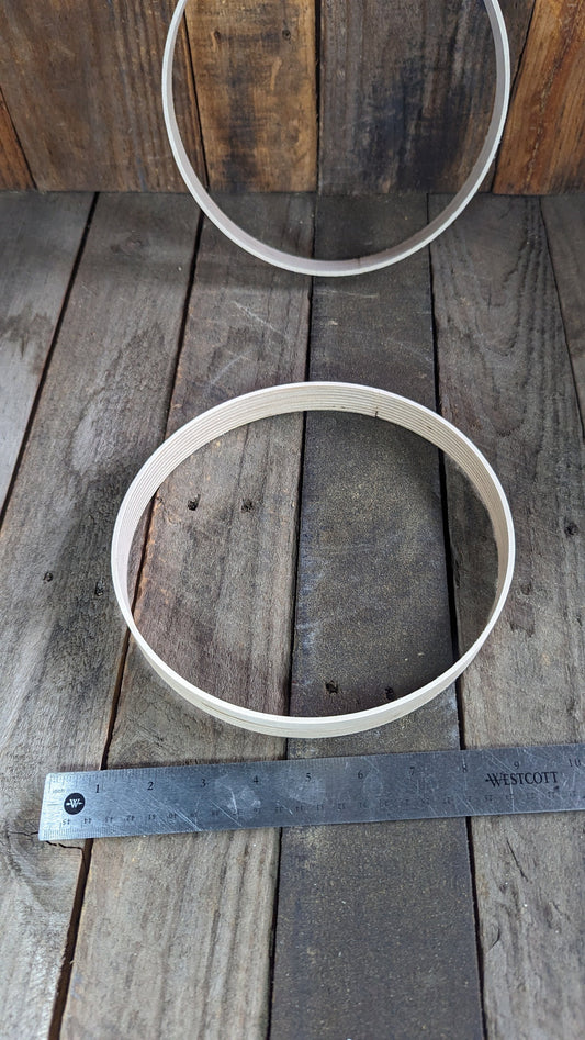 8.5" (8 1/2") Wood Donut Ring with 8.25 (8 1/4")" center hole, BALTIC BIRCH Wooden Circles, Unfinished Wooden Circles, Circular Wood