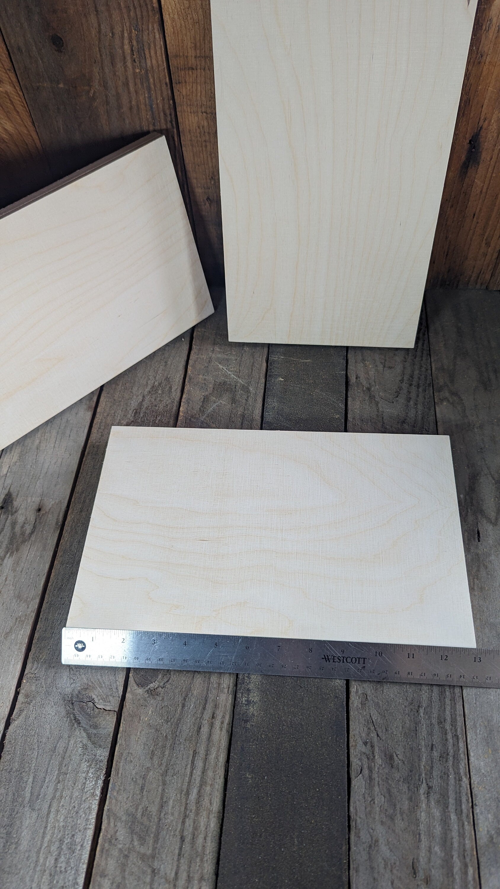 8 x 13" Baltic Birch Wood Rectangle, Unfinished Plaque, Craft Board