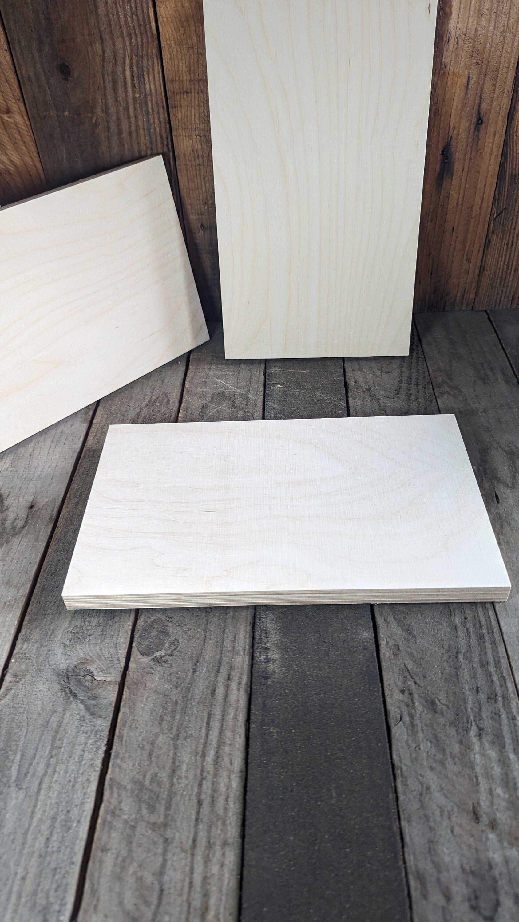 8 x 13" Baltic Birch Wood Rectangle, Unfinished Plaque, Craft Board