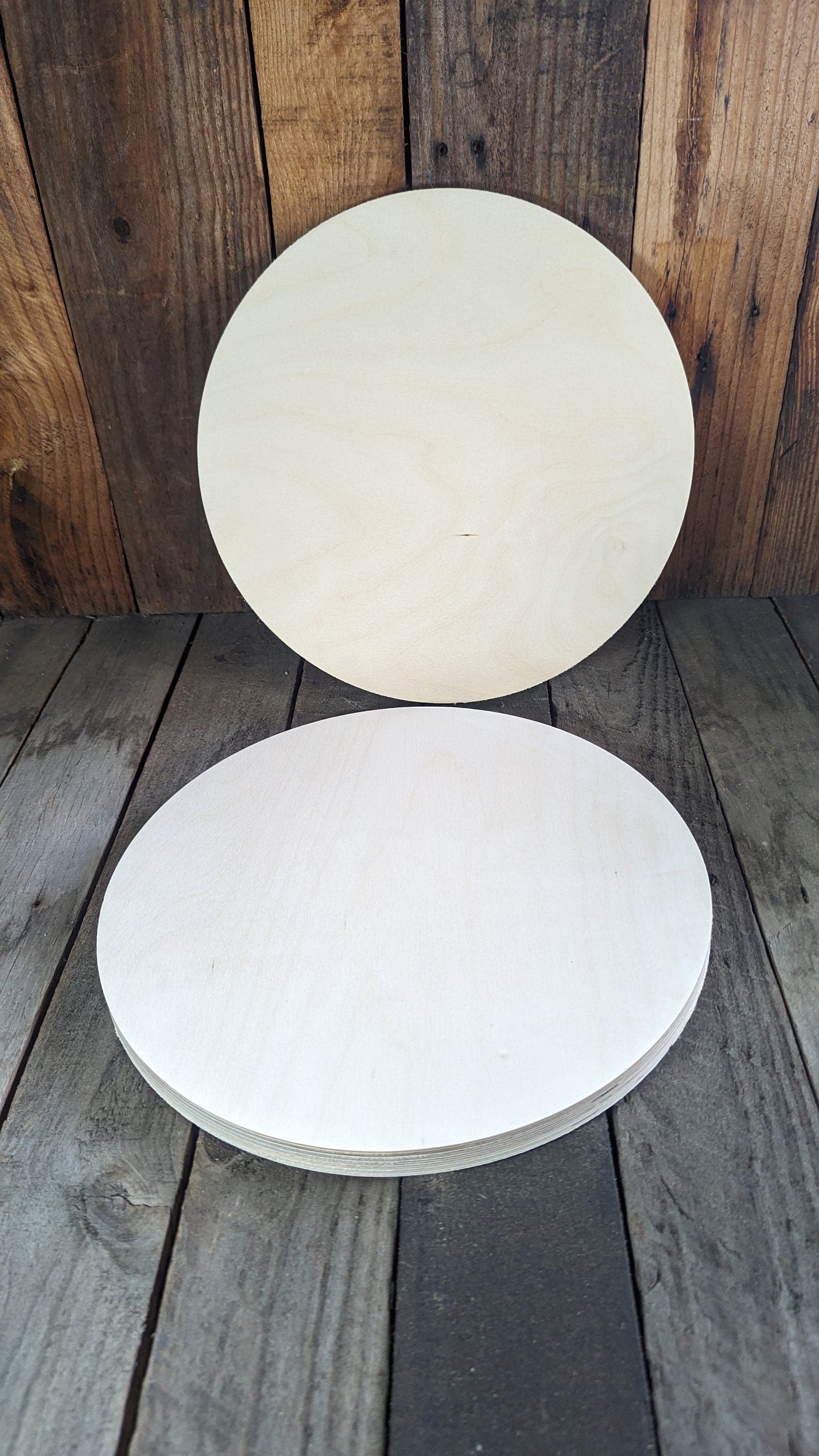 12.25" Wood Circle Disc Plaques, BALTIC BIRCH Wooden Circles, Blank Circles, Unfinished Wooden Circles, Circular Wood, DIY Crafting Supplies