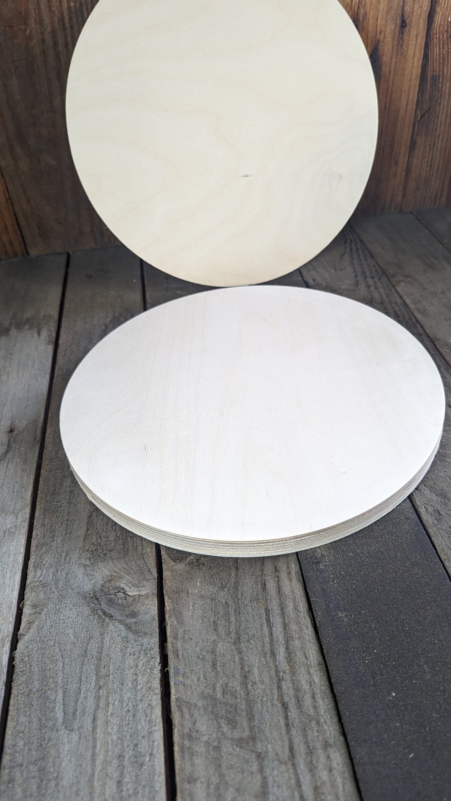 12.25" Wood Circle Disc Plaques, BALTIC BIRCH Wooden Circles, Blank Circles, Unfinished Wooden Circles, Circular Wood, DIY Crafting Supplies