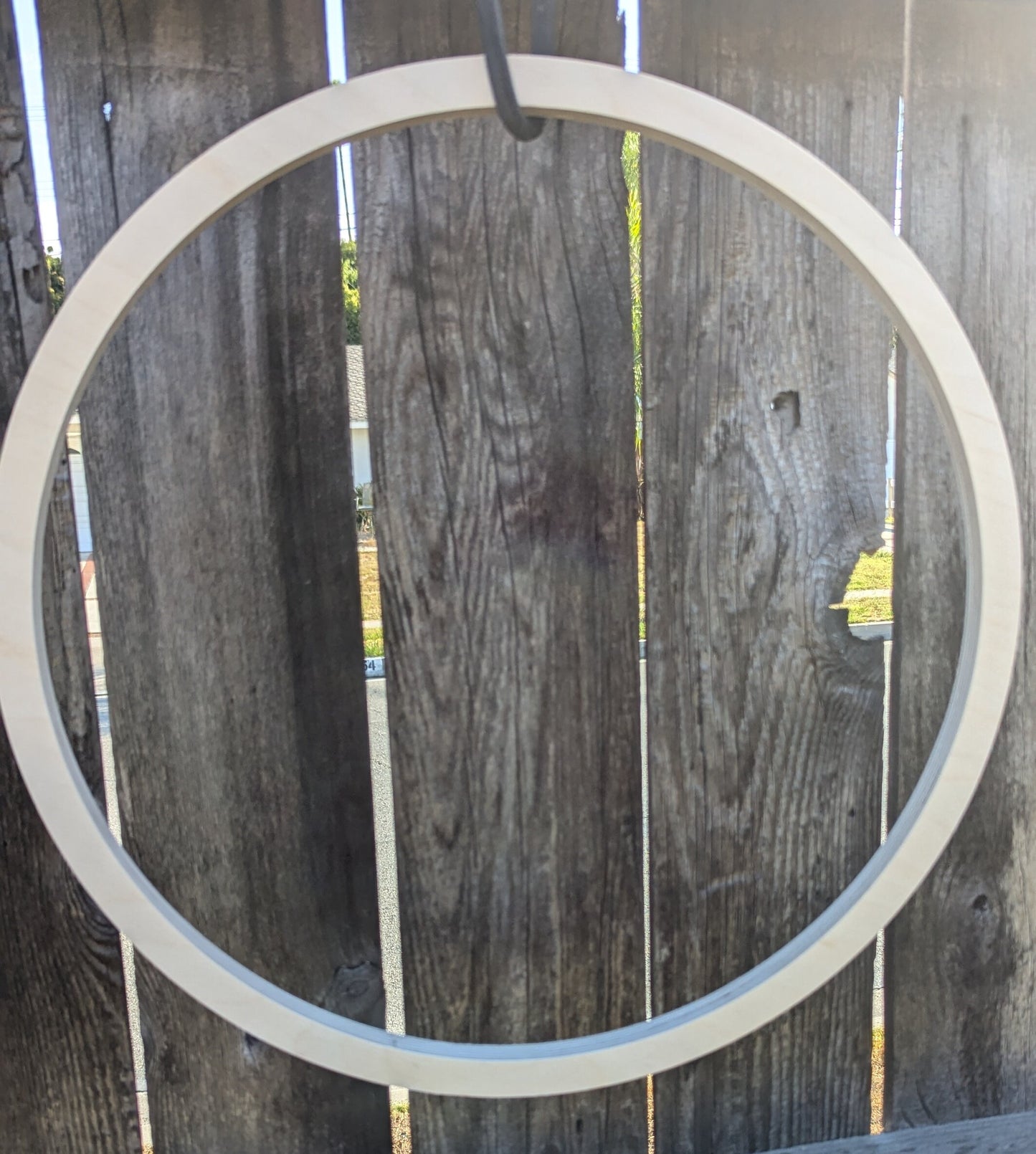 18" Wood Donut Ring with 16.5" center hole, BALTIC BIRCH Wooden Circle, Unfinished Wooden Circles, Circular Wood