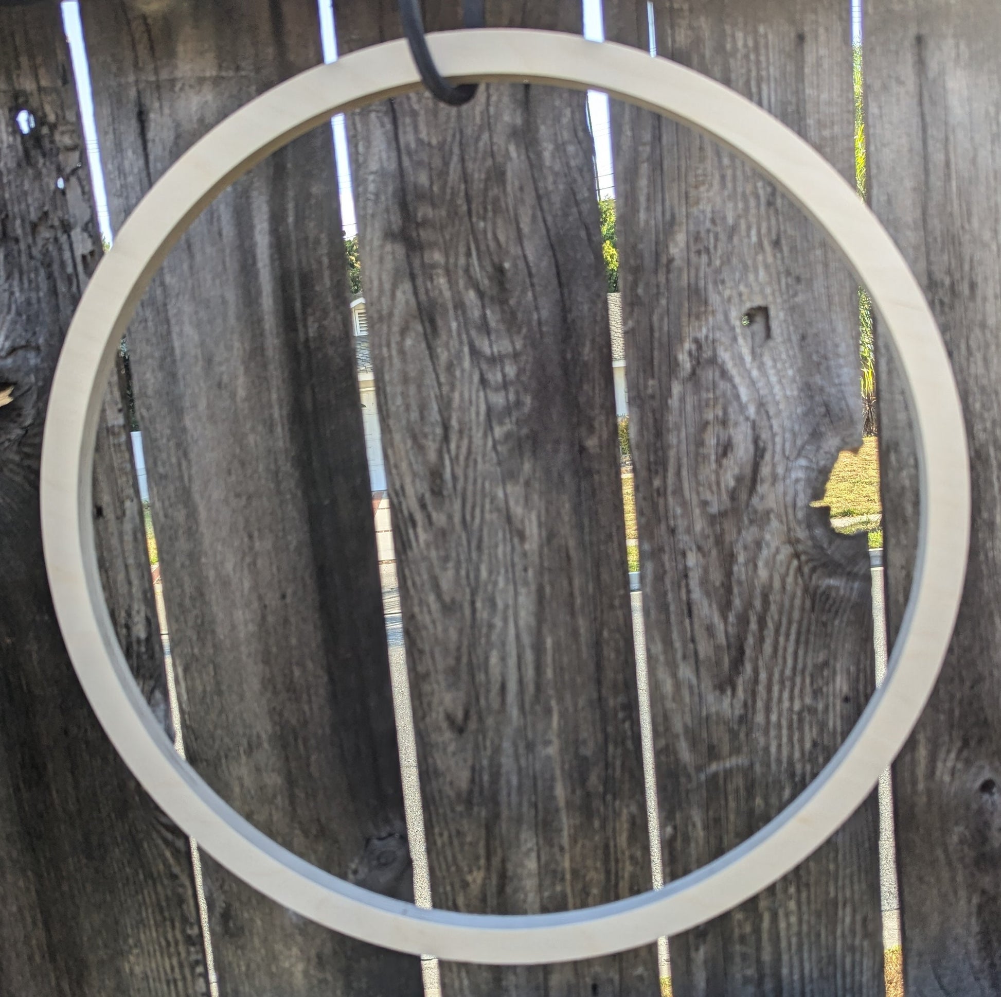 18" Baltic Birch Donut Ring, 16.5" Center Hole, Unfinished Wood Circle