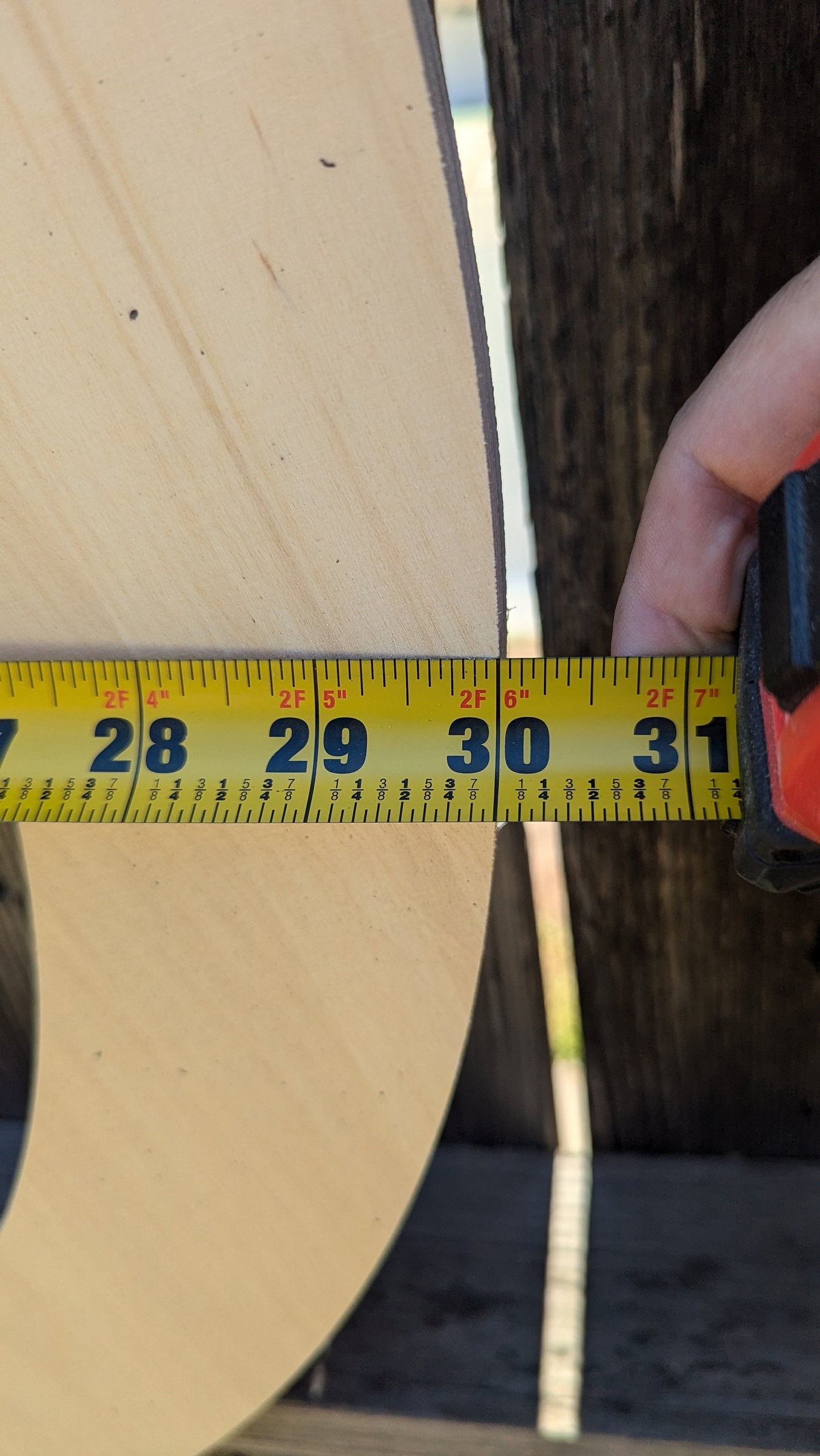 30" Baltic Birch Wood Circle Ring, 24" Center Hole, DIY Craft Supply