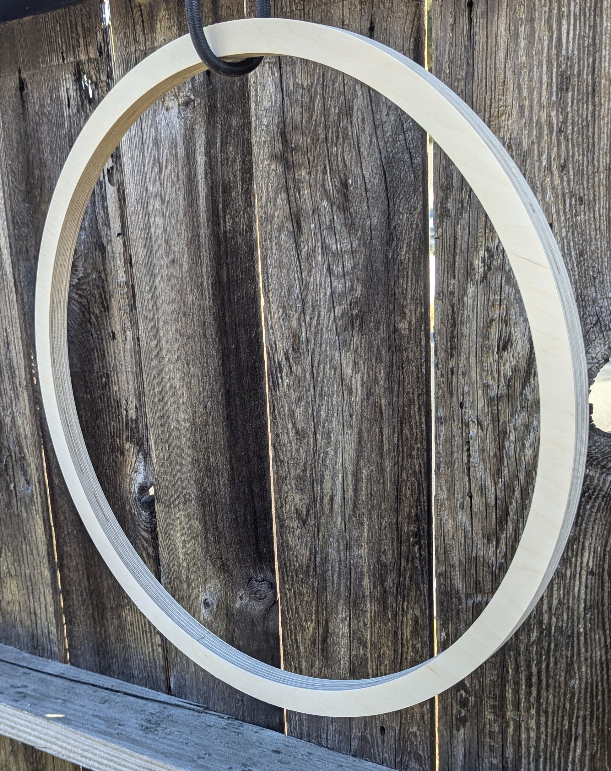 18" Wood Donut Ring with 16.5" center hole, BALTIC BIRCH Wooden Circle, Unfinished Wooden Circles, Circular Wood