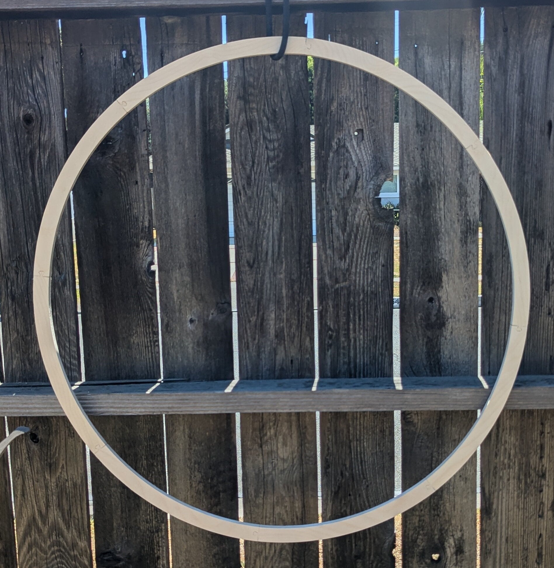 30" Baltic Birch Wood Circle Ring, 28" Center Hole, DIY Craft