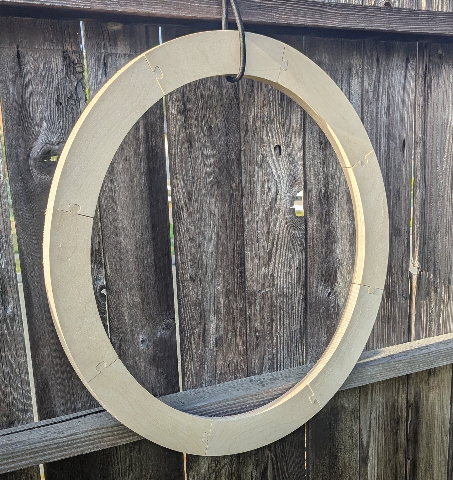 27" Baltic Birch Wood Circle Ring, 22" Center Hole, Craft Supply