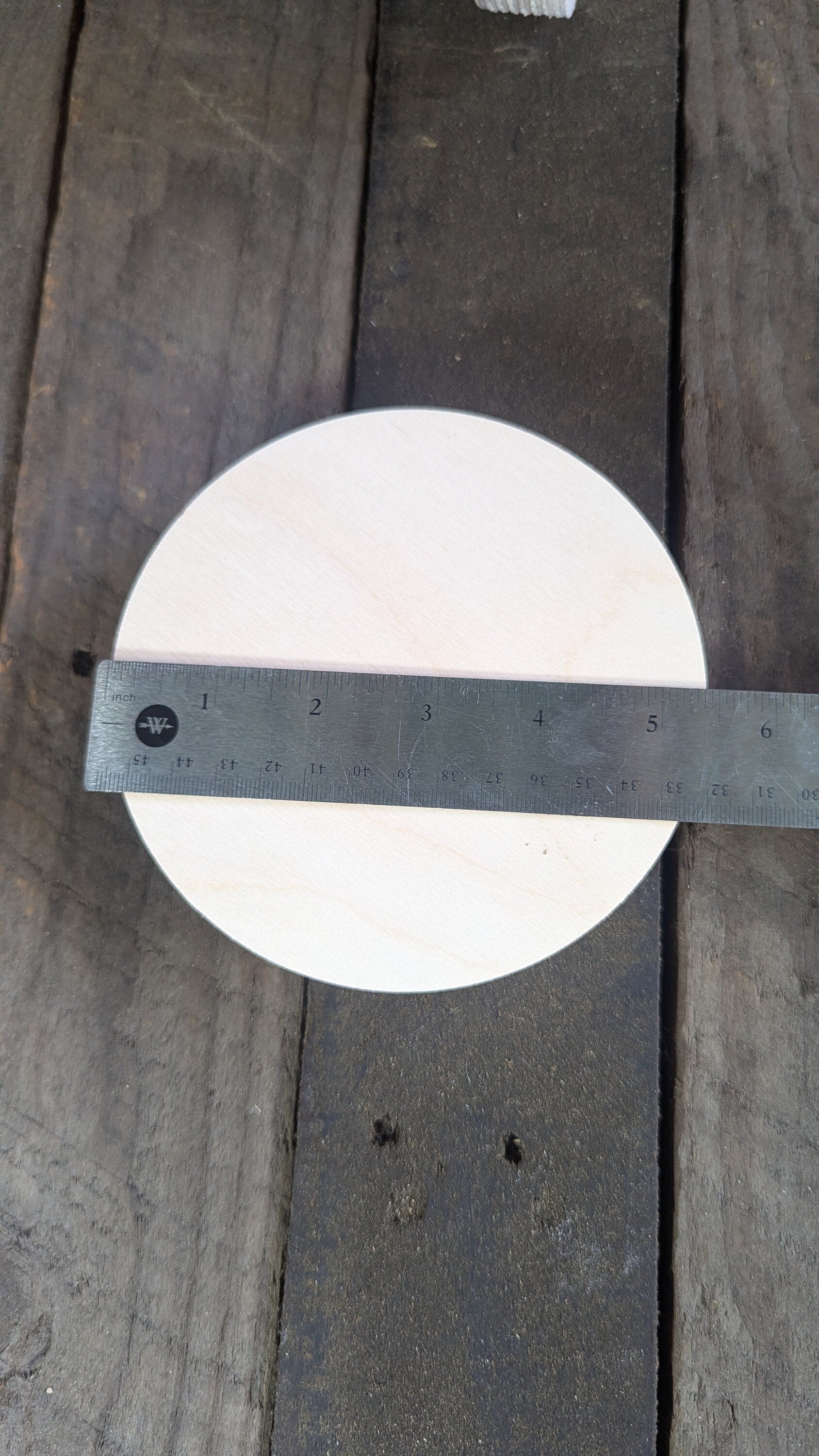 5.375" (5 3/8")Wood Circle Disc Plaques, BALTIC BIRCH - Wooden Circles, Blank Circles, Unfinished Wooden Circle, Circular Wood