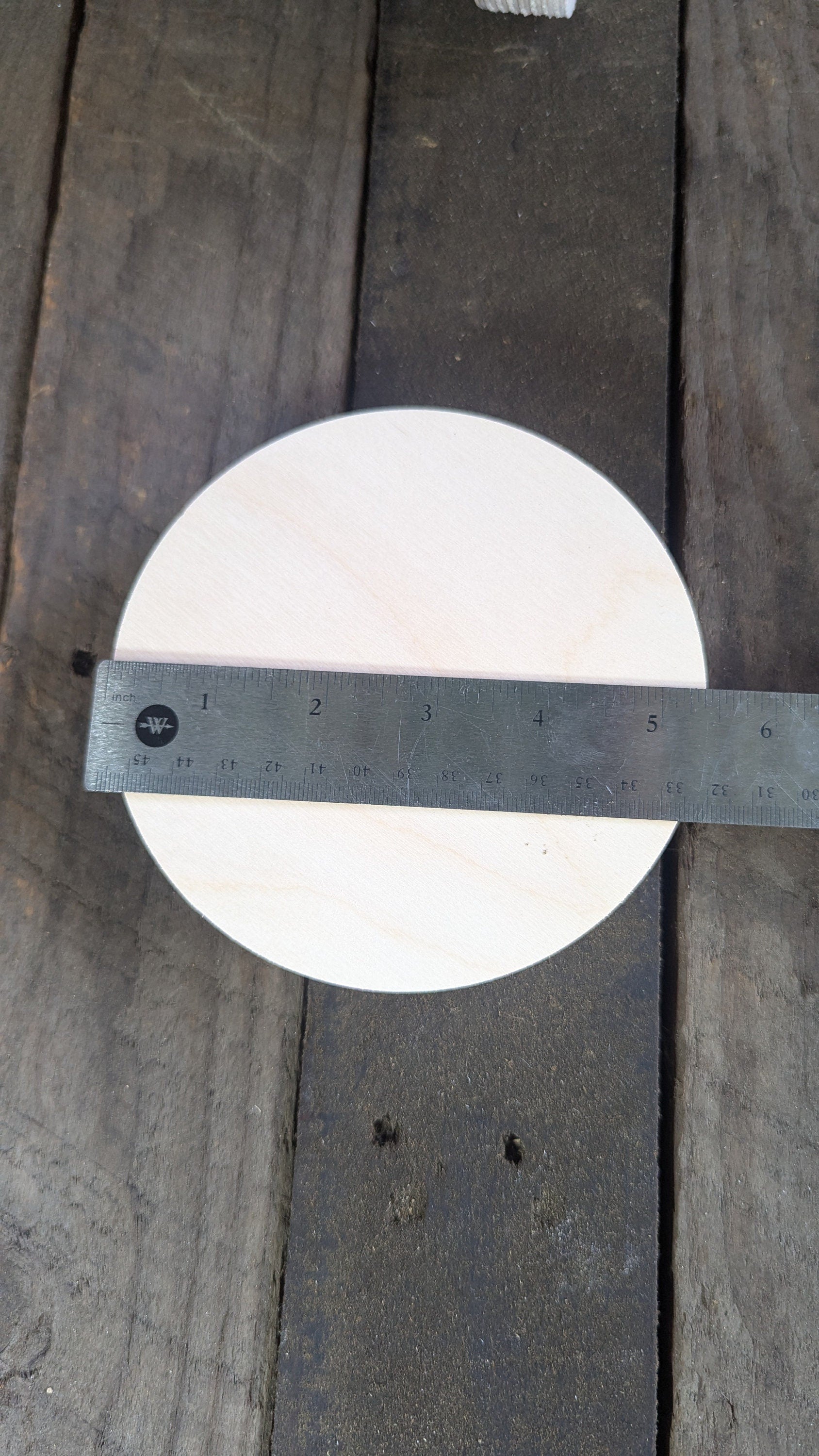 5.375" (5 3/8")Wood Circle Disc Plaques, BALTIC BIRCH - Wooden Circles, Blank Circles, Unfinished Wooden Circle, Circular Wood
