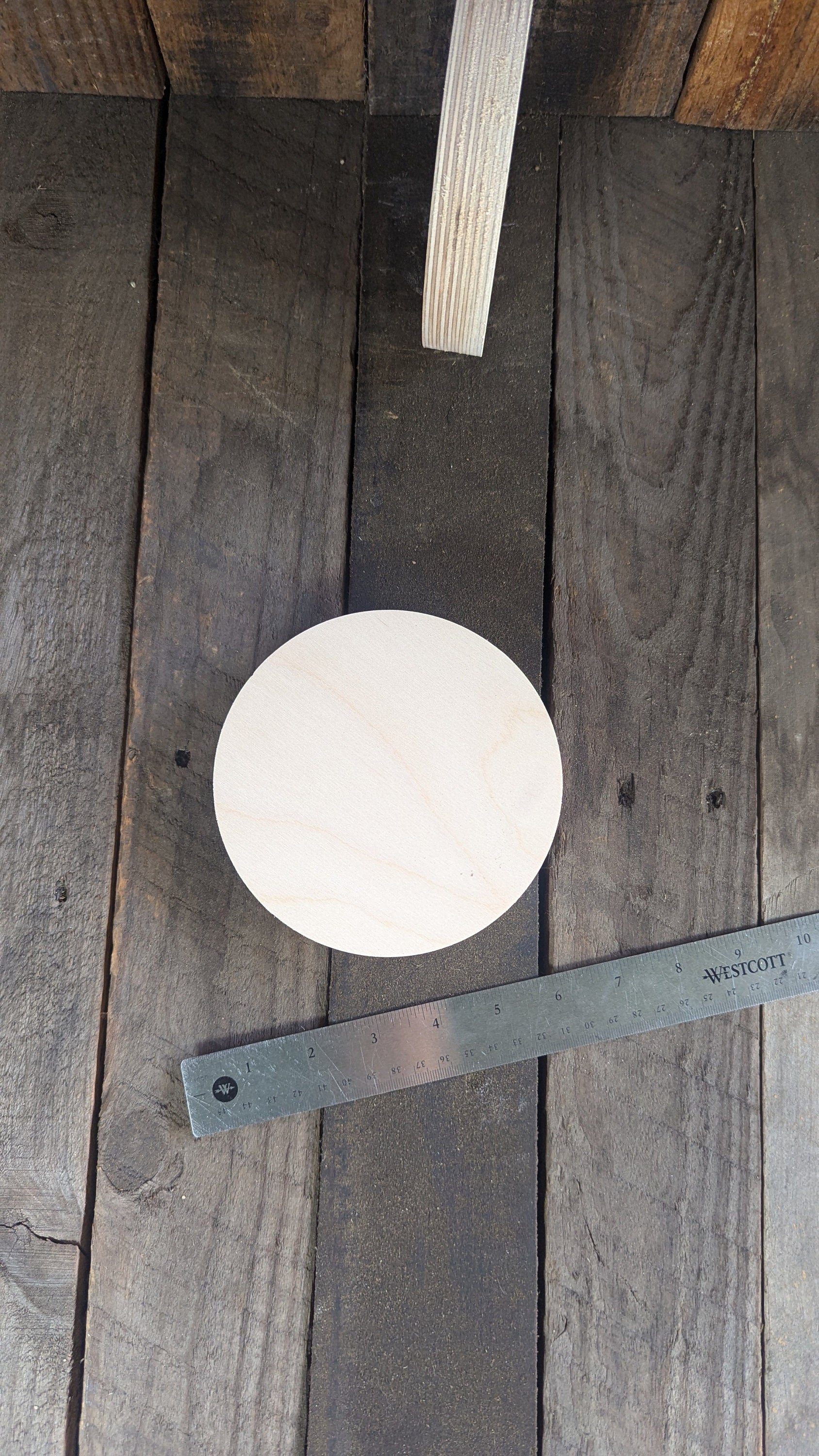 5.375" (5 3/8")Wood Circle Disc Plaques, BALTIC BIRCH - Wooden Circles, Blank Circles, Unfinished Wooden Circle, Circular Wood