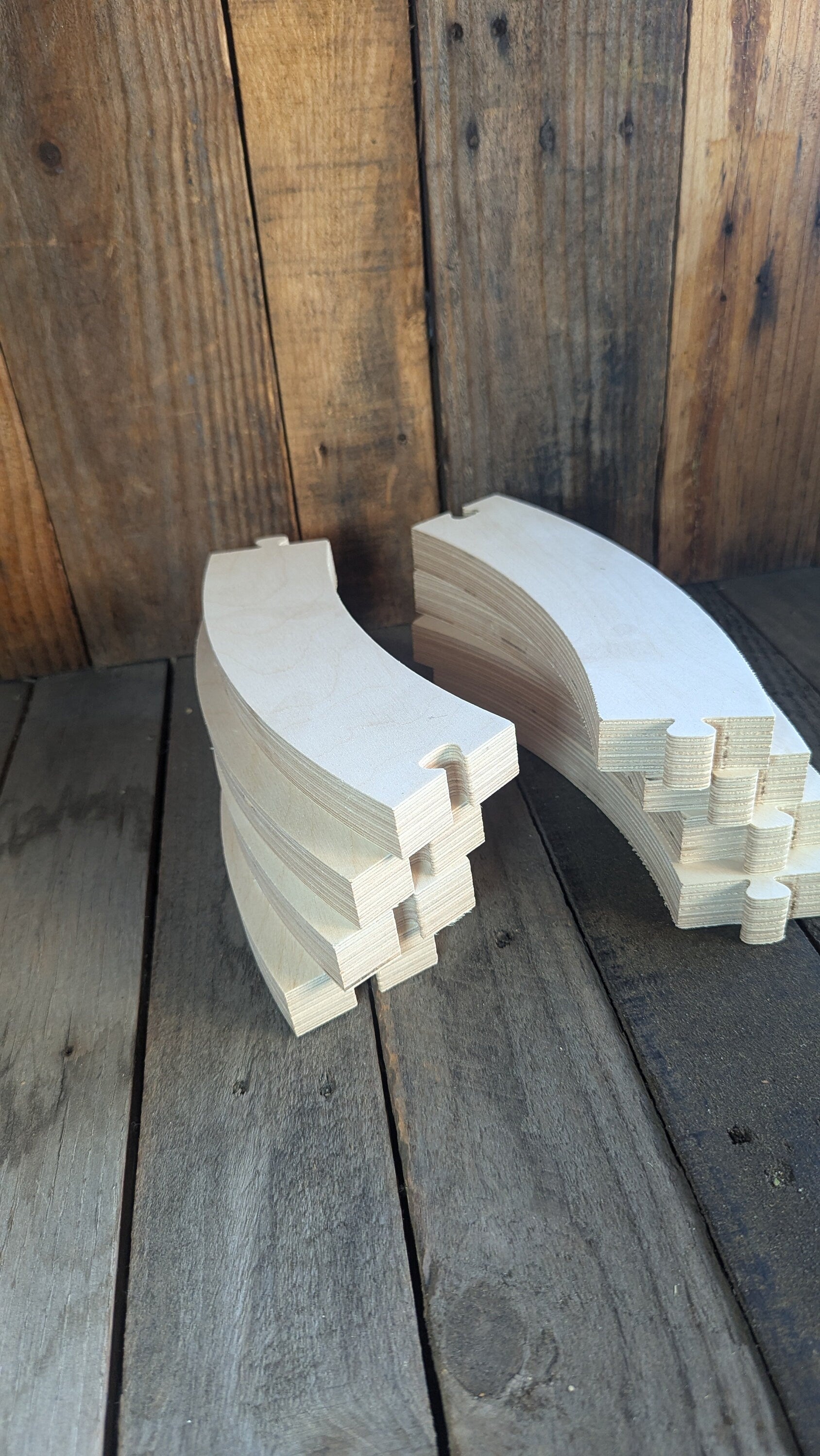 27" Baltic Birch Wood Circle Ring, 22" Center Hole, Craft Supply
