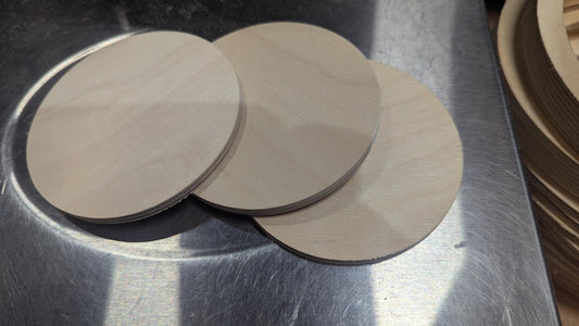 3.875" (3 7/8") Wood Circle Disc Plaques, BALTIC BIRCH - Wooden Circles, Blank Circles, Unfinished Wooden Circles, Rounds, Circular Wood