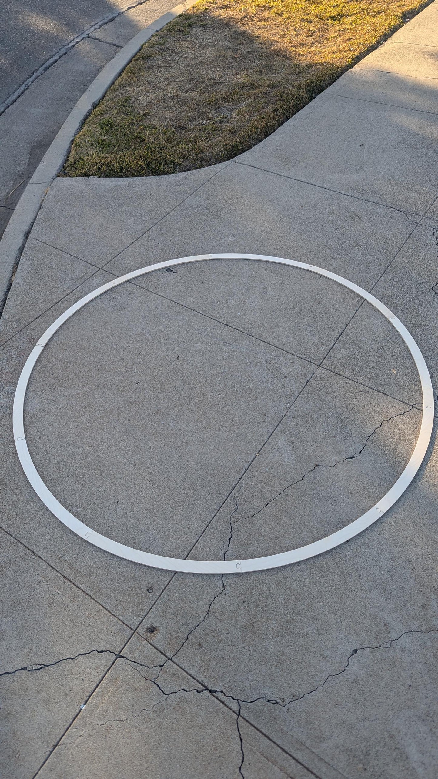 65" Wood Donut Ring with 62" center hole, BALTIC BIRCH Wooden Circles, Unfinished Wooden Circles, Round Circles, Circular Wood - puzzled 10P