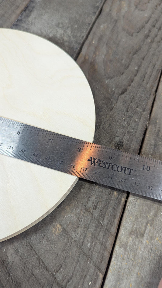 8.25" Baltic Birch Wood Circle, Unfinished Wooden Plaque, DIY Craft Supply
