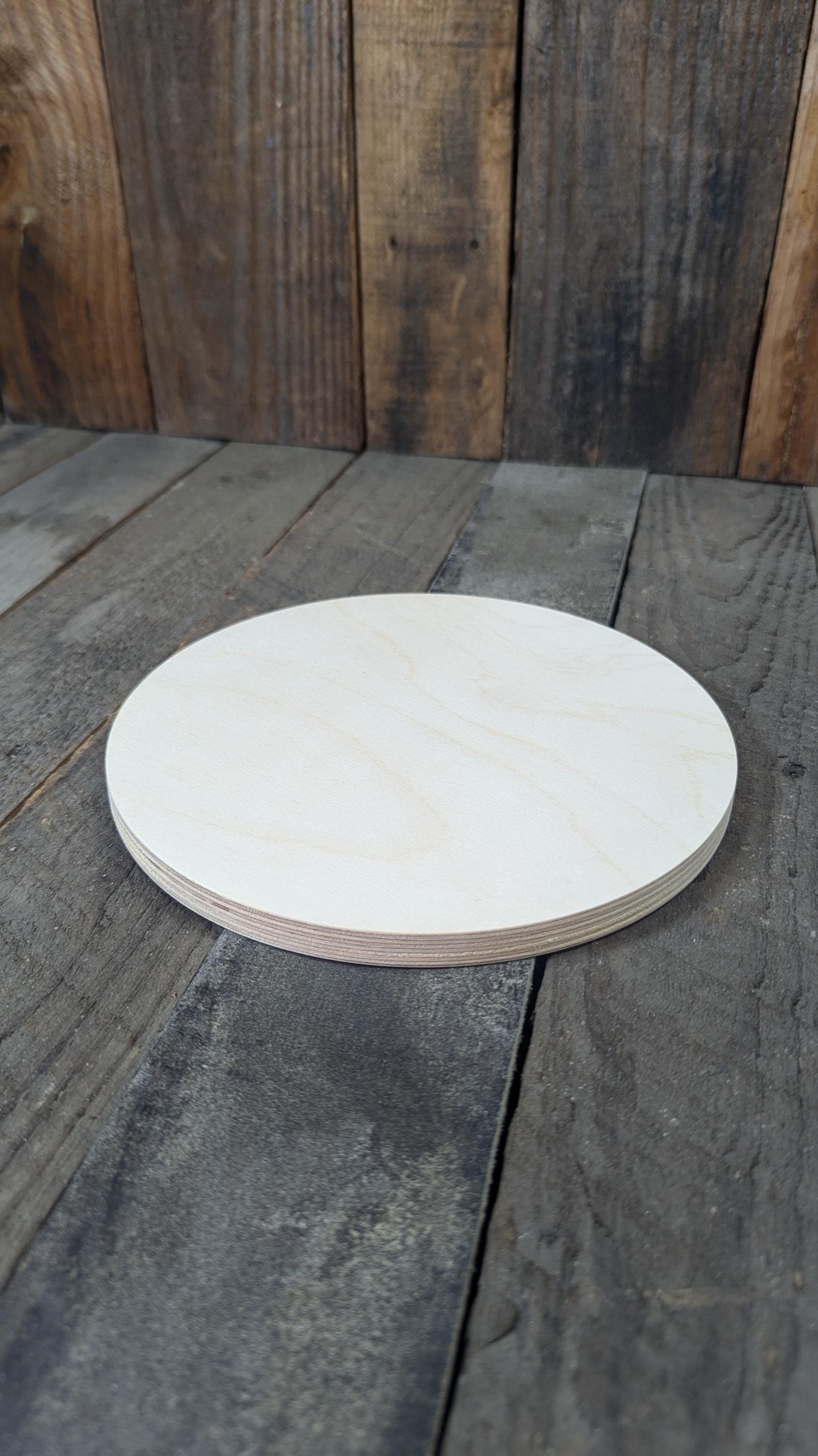 8.25" Wood Circle Disc Plaques, BALTIC BIRCH Wooden Circles, Unfinished Wooden Circles, Circular Wood, DIY craft supplies
