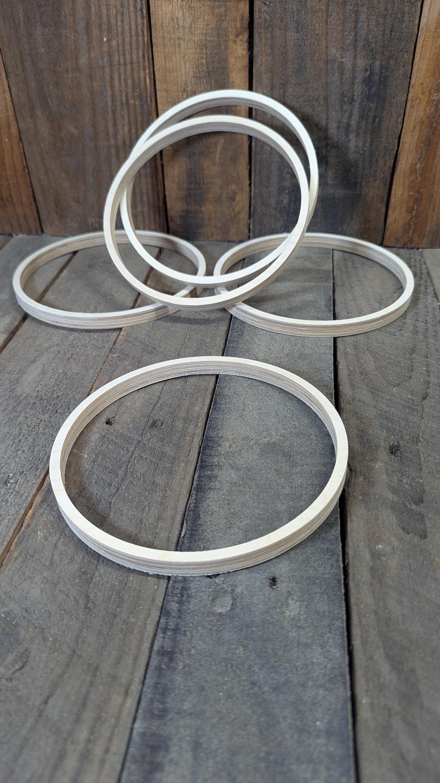 7" Wood Circle Disc with 6.5" center hole, BALTIC BIRCH Wooden Circles, Blank Circles, Unfinished Wooden Circles, Circular Wood
