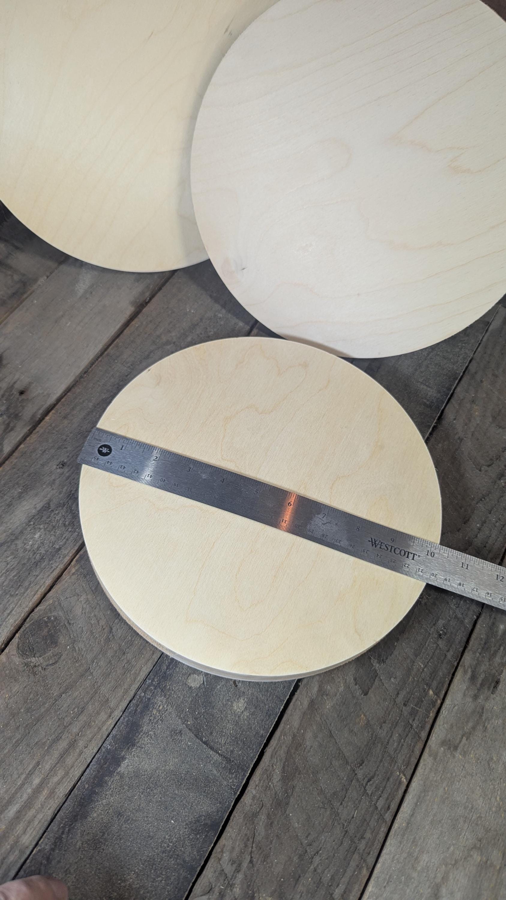 10.25" Baltic Birch Wood Circle, Unfinished Craft Supply