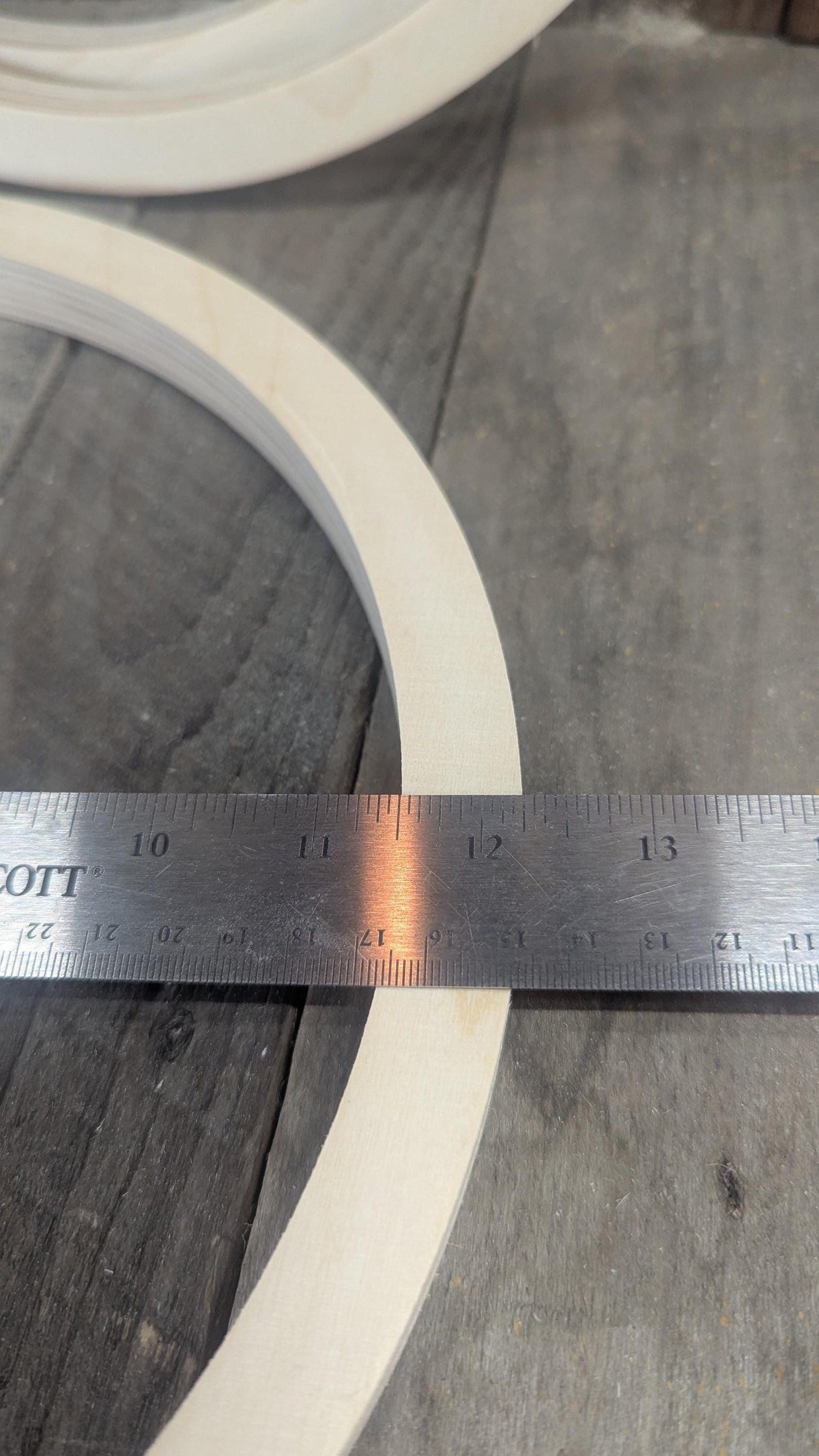 13" Baltic Birch Wood Circle, 11.5" Center Hole, Unfinished DIY Craft