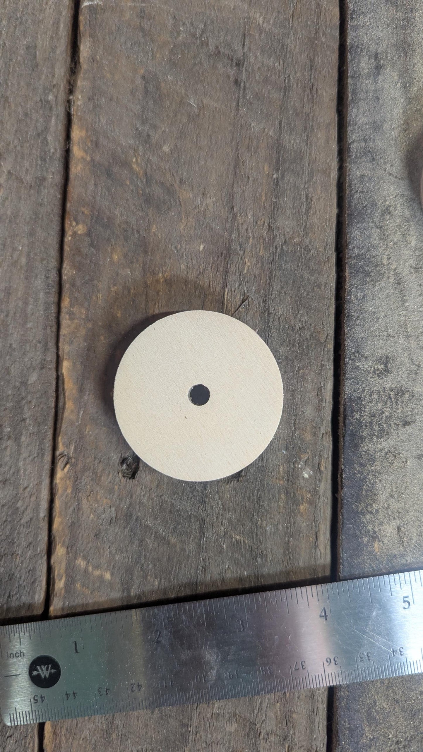 2" Wood Donut, .25" center hole - BALTIC BIRCH - Wooden Circles, Unfinished Wooden Circles, Circular Wood, Ring, DIY Craft