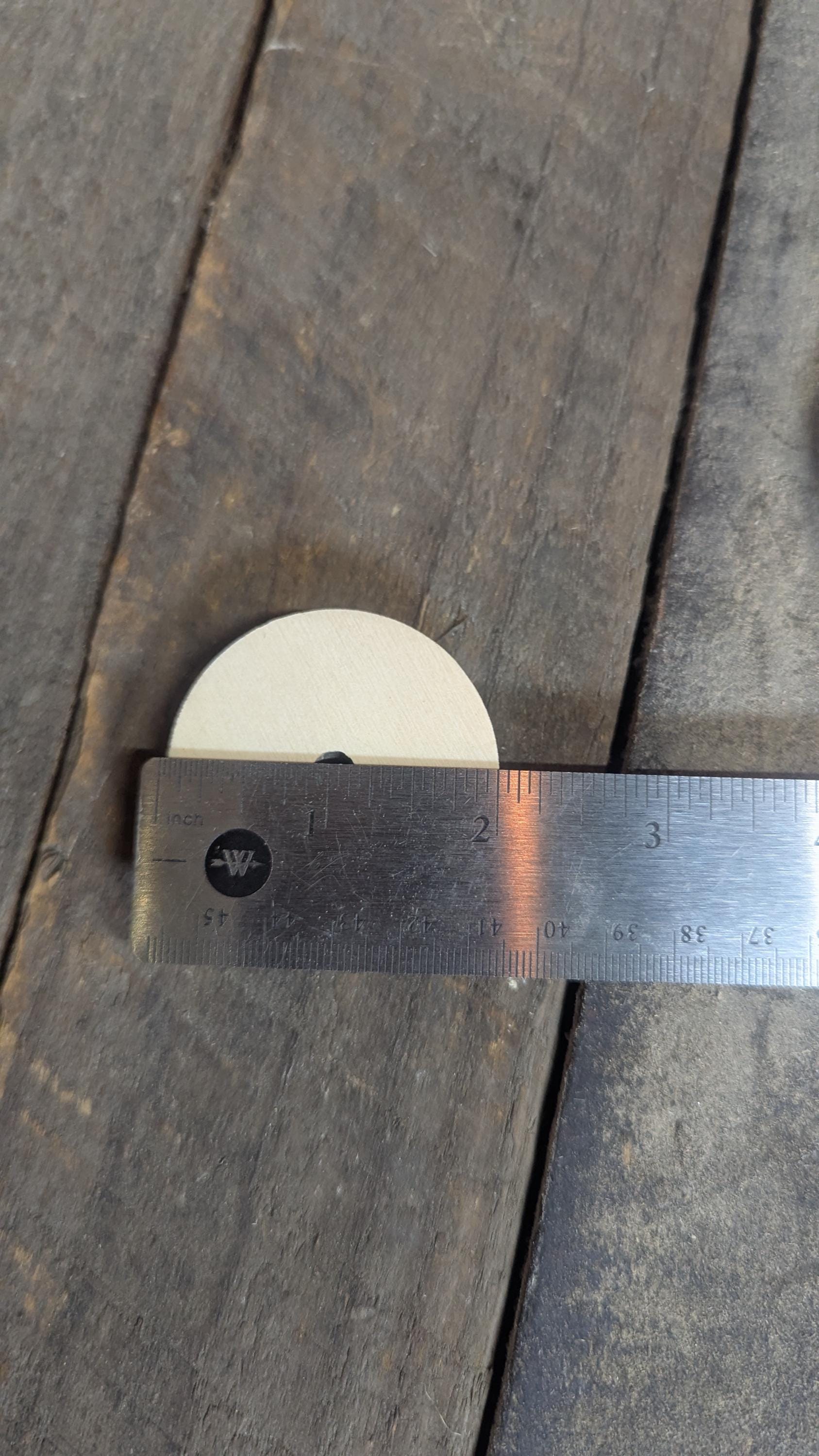 2" Wood Donut, .25" center hole - BALTIC BIRCH - Wooden Circles, Unfinished Wooden Circles, Circular Wood, Ring, DIY Craft