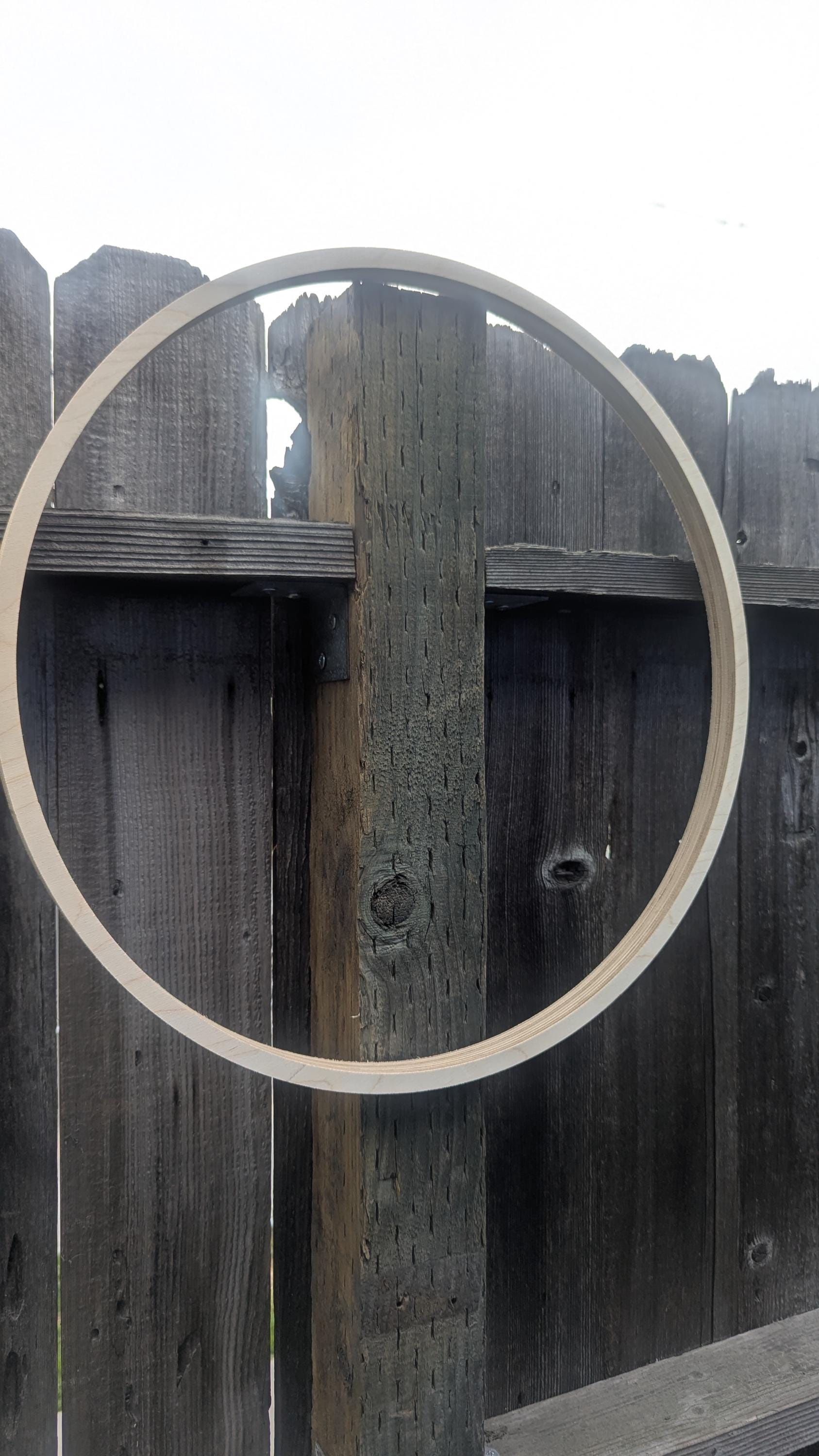 20" Wood Donut Ring with 19" center hole, BALTIC BIRCH Wooden Circle, Unfinished Wooden Circles, DIY Craft