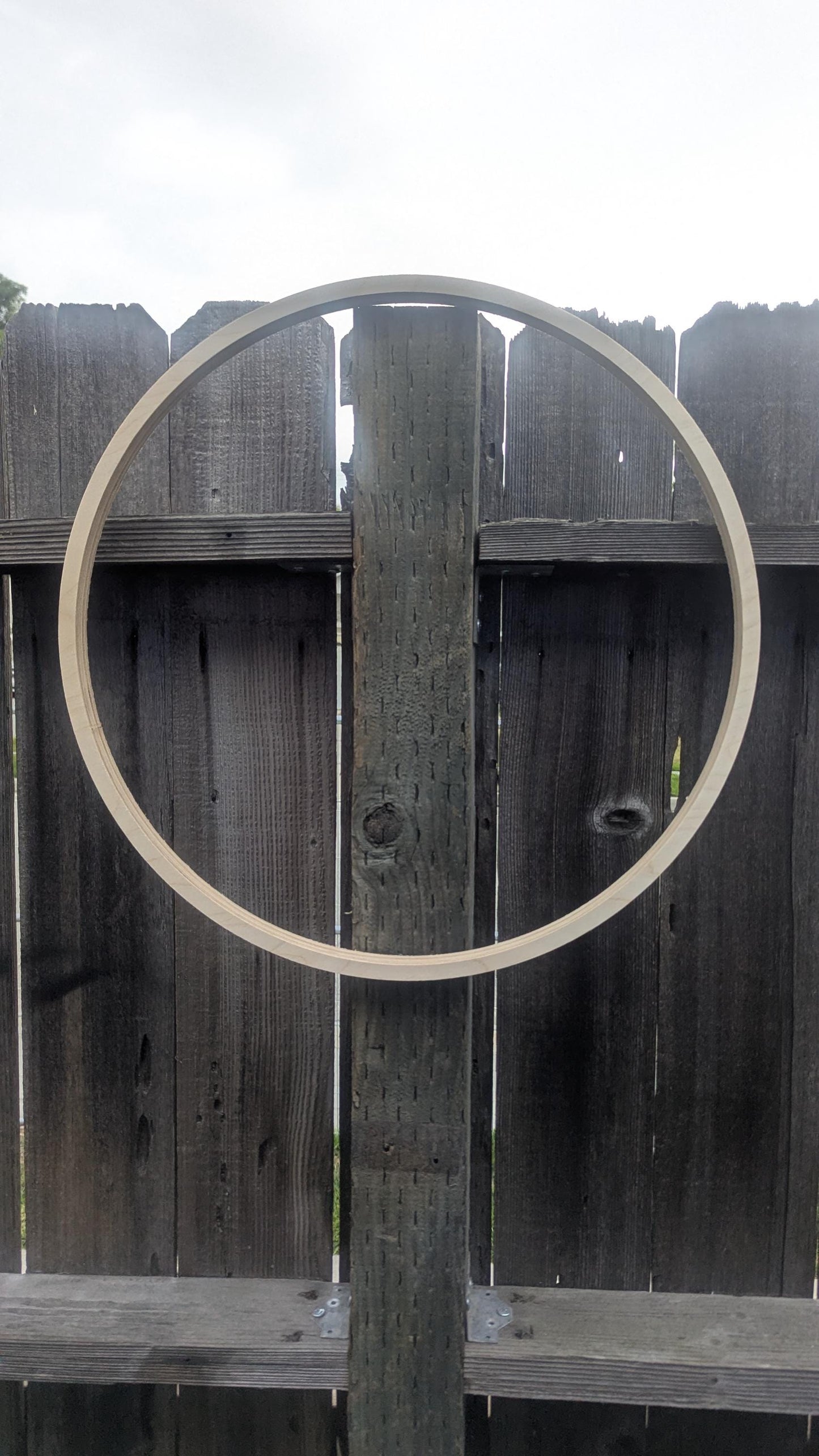 20" Baltic Birch Wood Donut Ring, 19" Center Hole, DIY Craft Supply