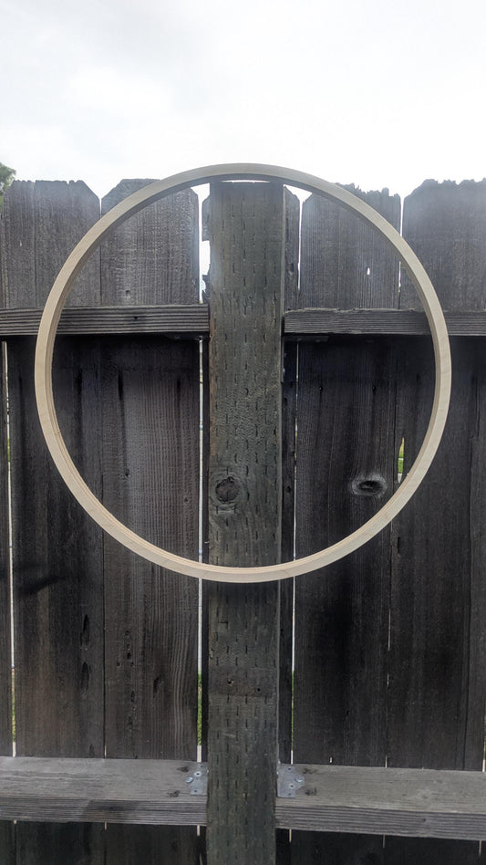 20" Baltic Birch Wood Donut Ring, 19" Center Hole, DIY Craft Supply