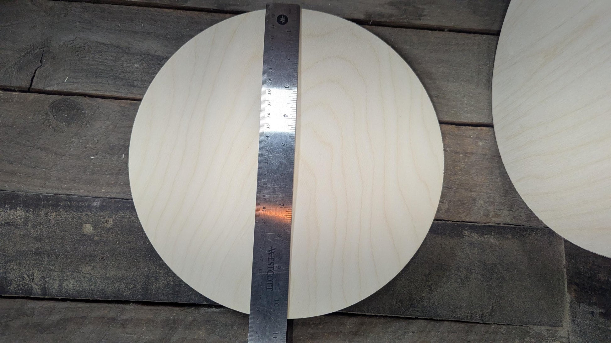 10.5" (10 1/2") Wood Circle Disc Plaques, BALTIC BIRCH Wooden Circles, Blank Circles, Unfinished Wooden Circles, DIY Crafting Supplies