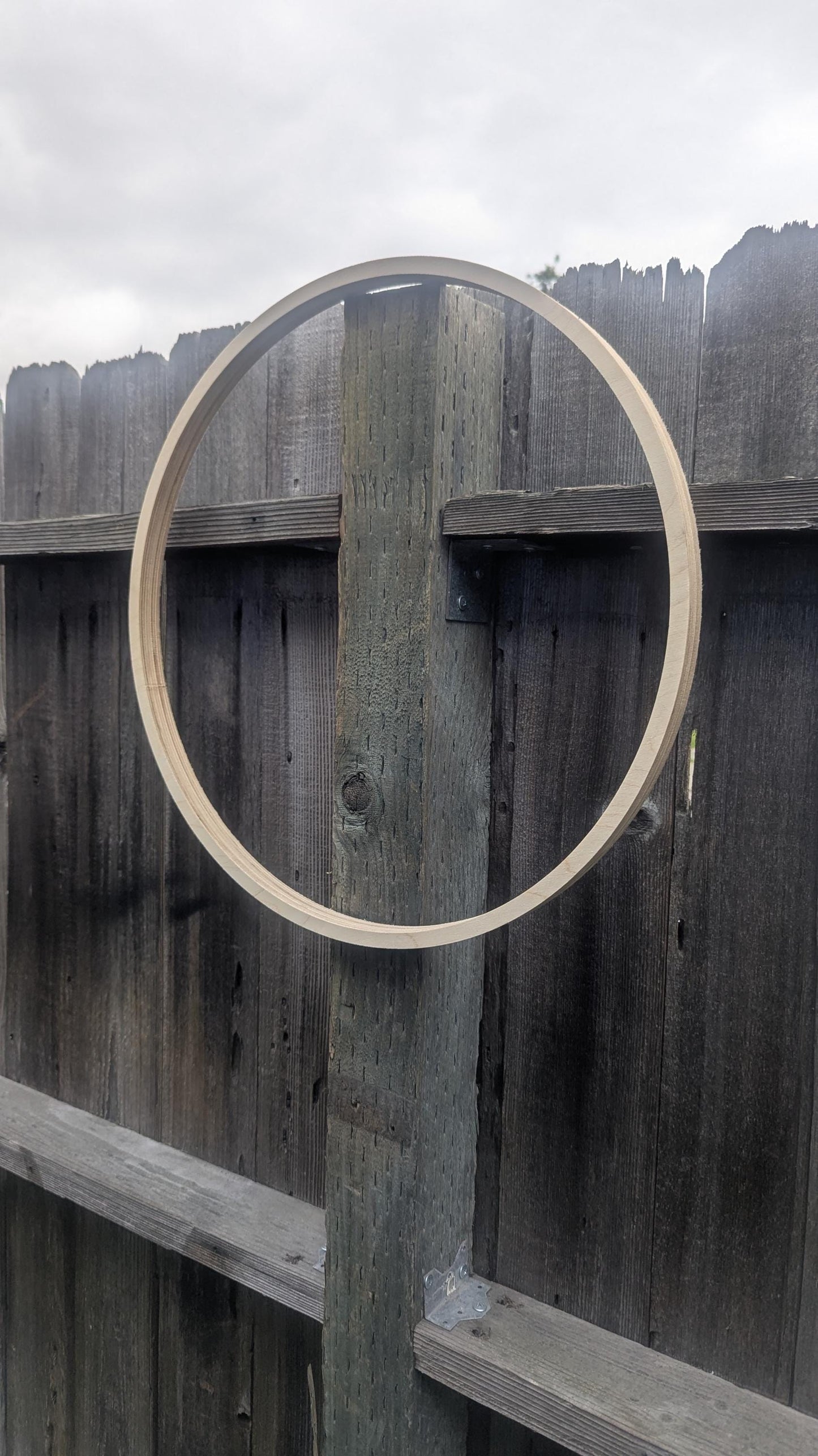 20" Baltic Birch Wood Donut Ring, 19" Center Hole, DIY Craft Supply