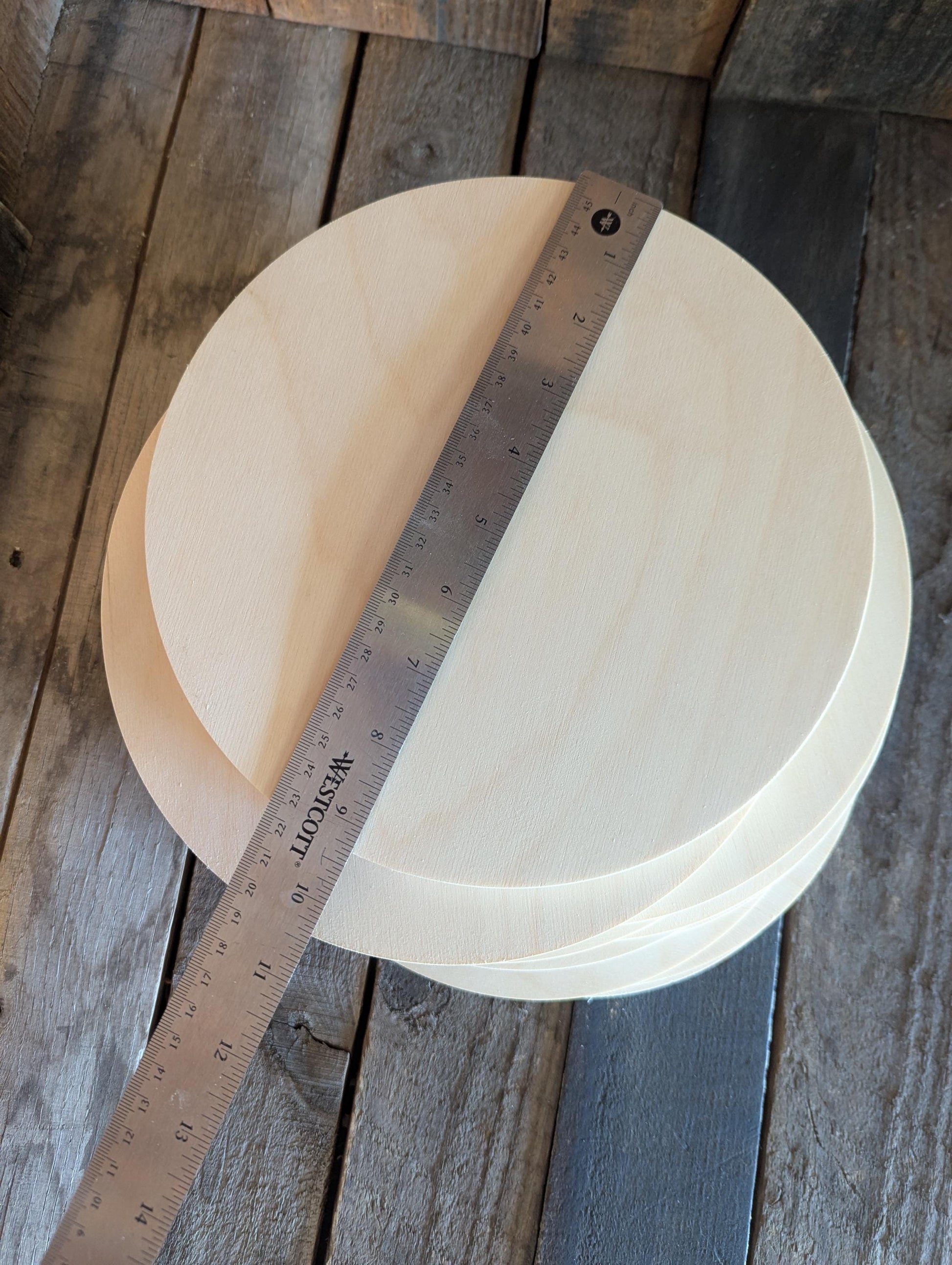 9.375" Wood Circle Disc Plaques, BALTIC BIRCH Wooden Circles, Blank Circles, Unfinished Wooden Circles, Round Circles, Circular Wood