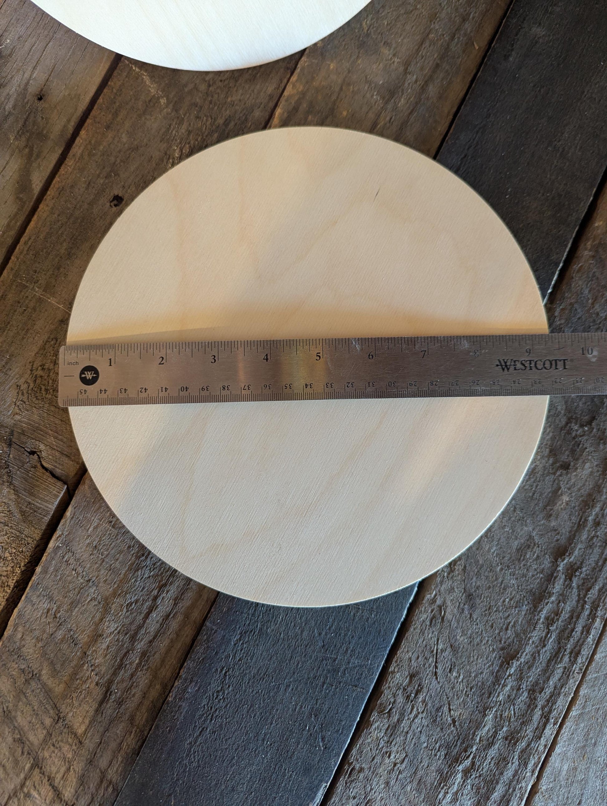 9.375" Baltic Birch Wood Circle, Unfinished Plaque, DIY Craft