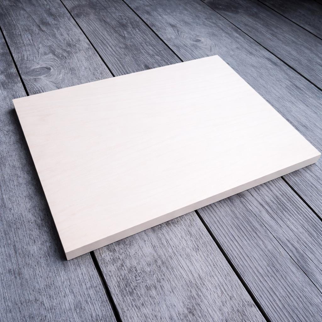 11 x 16" Baltic Birch Wood Plaque, Unfinished Rectangle Sign Board