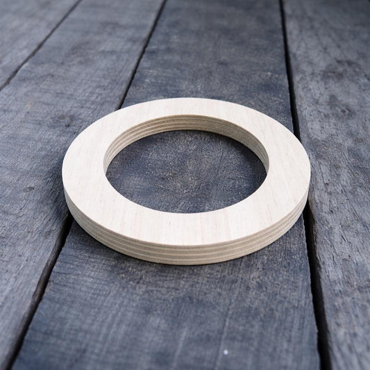 3.5" (3 1/2") Wood Donut, 2.25" (2 1/4") center hole - BALTIC BIRCH - Wooden Circles, Unfinished Wooden Ring, Circular Wood, Ring, craft