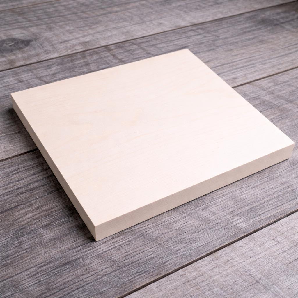 9 x 8" Inch Baltic Birch Wood Plaque, Unfinished Rectangle Sign Board