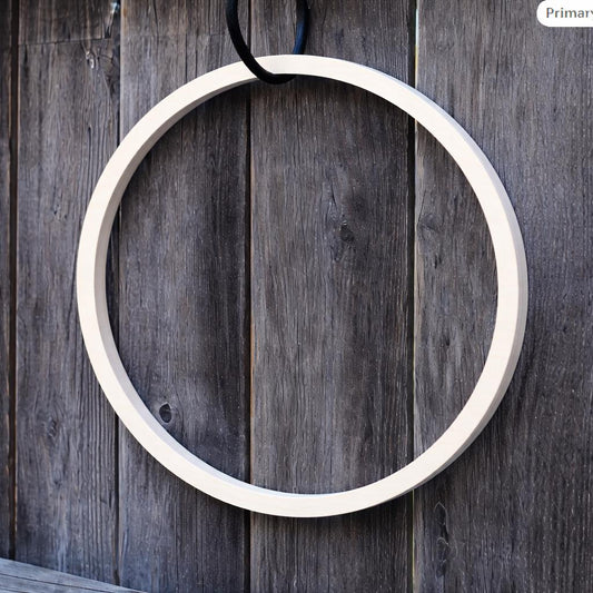 16" Baltic Birch Wood Ring, 15" Center Hole, Unfinished Craft Circle