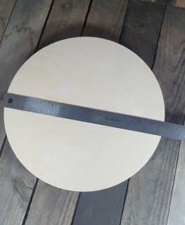 13.5" Baltic Birch Wood Circle Plaque, Unfinished Crafting Supply