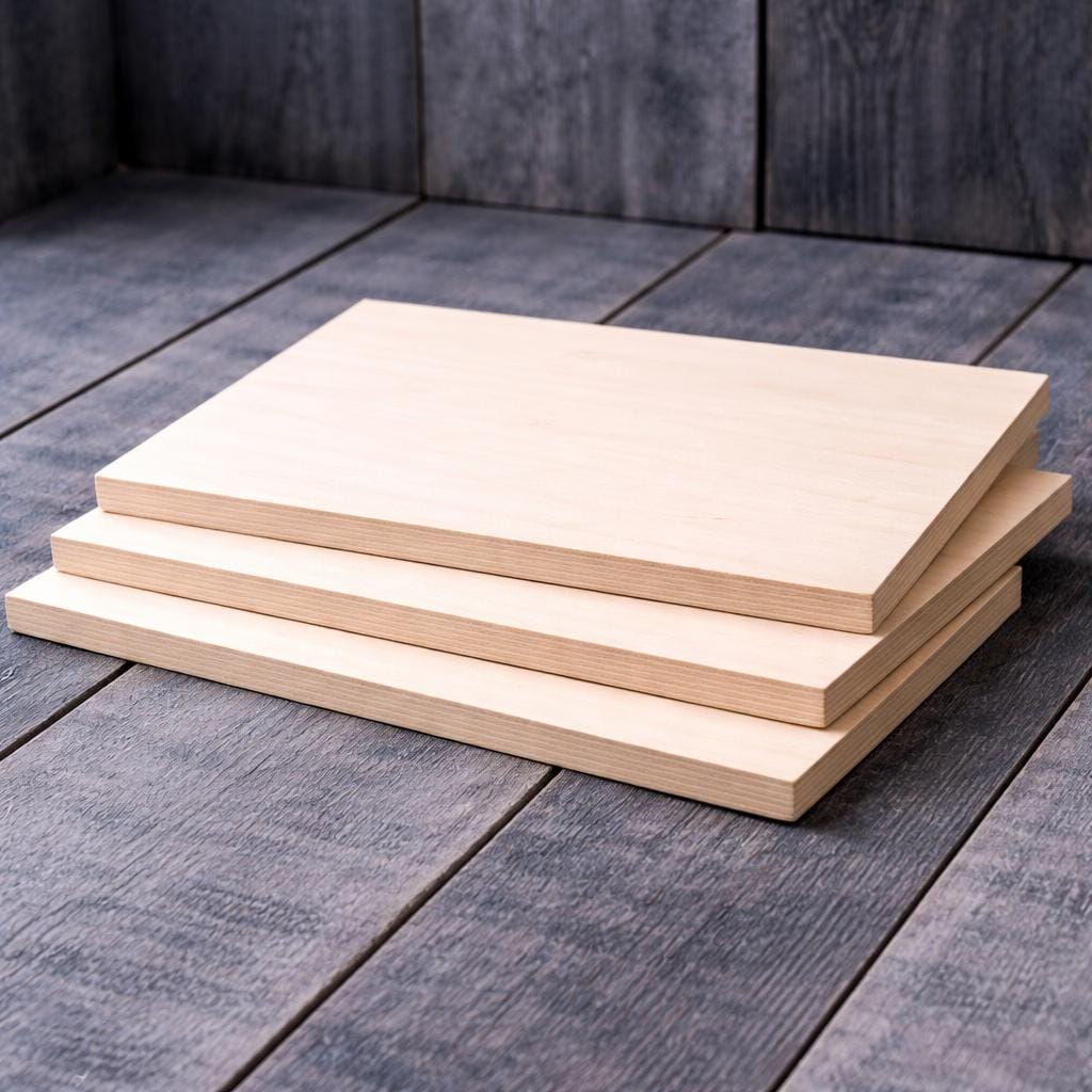 9x7" Baltic Birch Wood Rectangle Plaque, Unfinished Sign Board