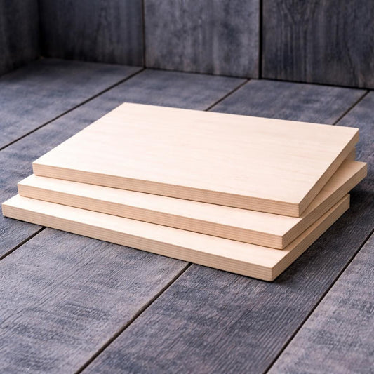 9x7" Baltic Birch Wood Rectangle Plaque, Unfinished Sign Board