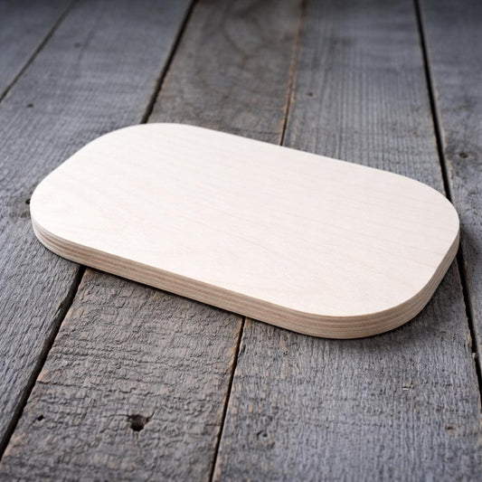 6 x 10" Baltic Birch Oblong Wood Shape, Unfinished Crafting Plank