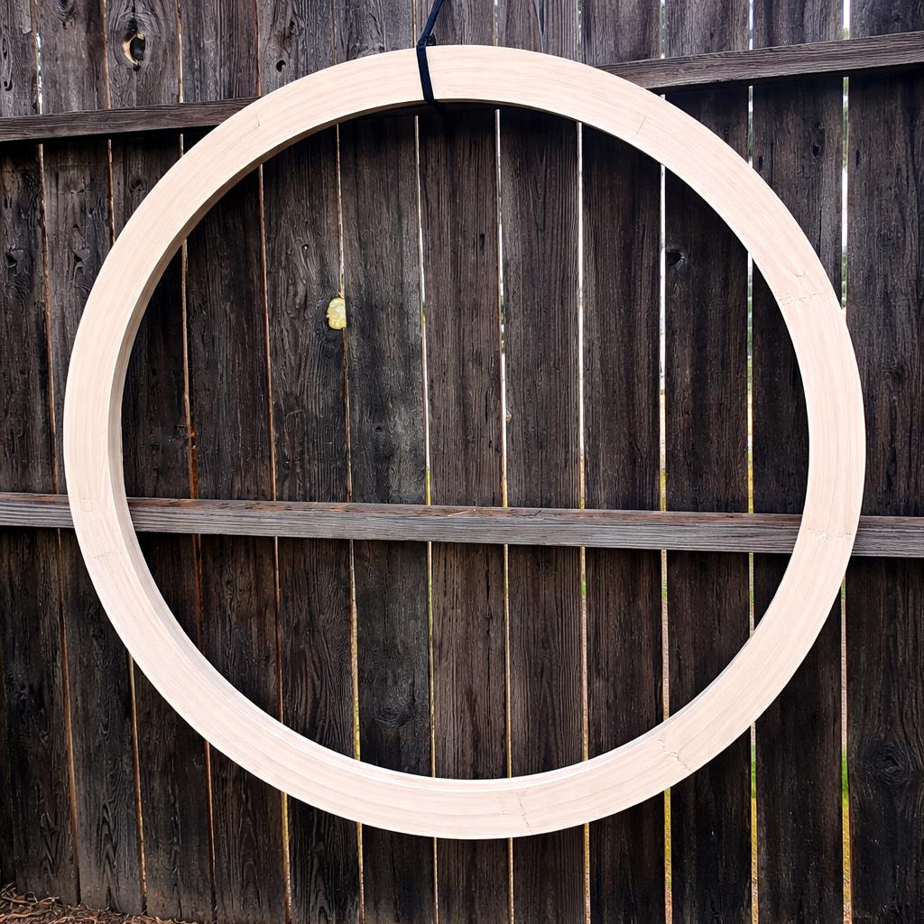 45" Baltic Birch Wood Donut Ring, 43" Center Hole, USA Made Craft Supply