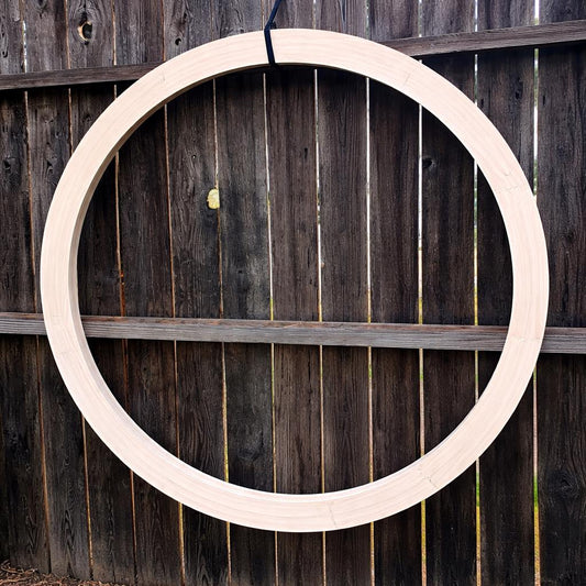 45" Baltic Birch Wood Donut Ring, 43" Center Hole, USA Made Craft Supply