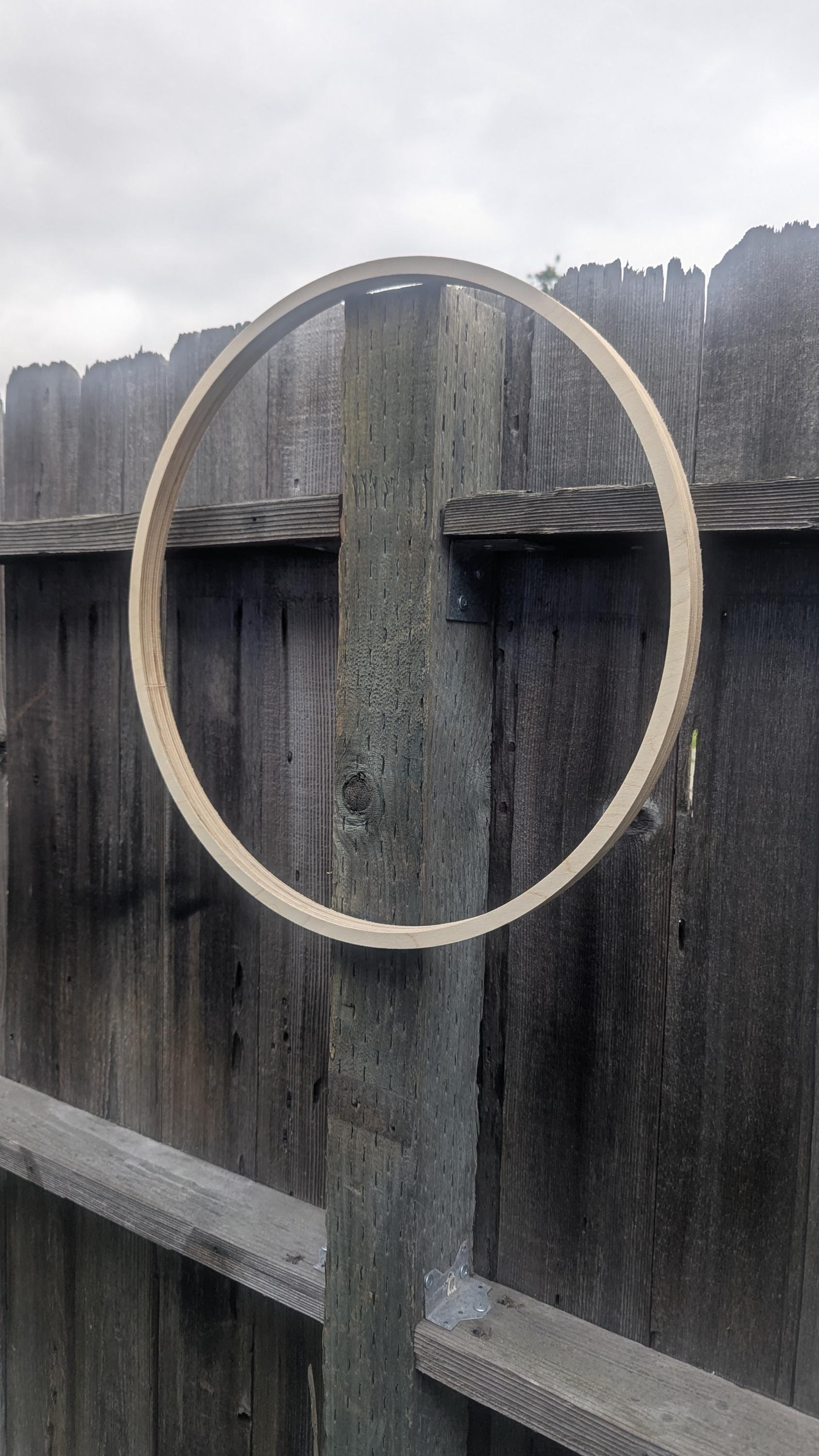 Baltic Birch Wood Rings Set, (42”, 36”, 24”, 18”) – 1” Wide Donut Circles, Craft Sign Decor Blanks, Smooth Plywood Circles