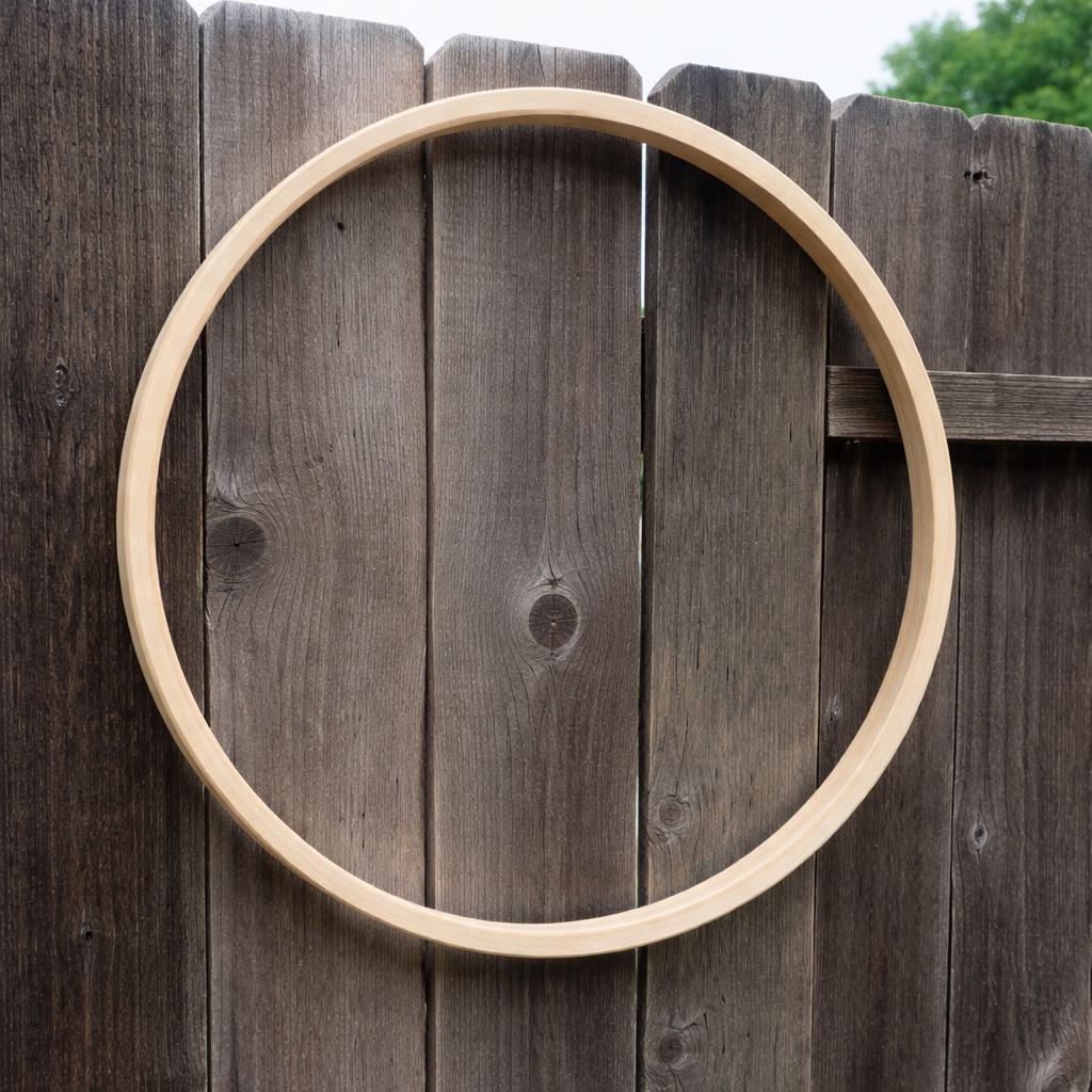 22" Baltic Birch Wood Ring, 21" Center Hole, USA Made Crafting Base