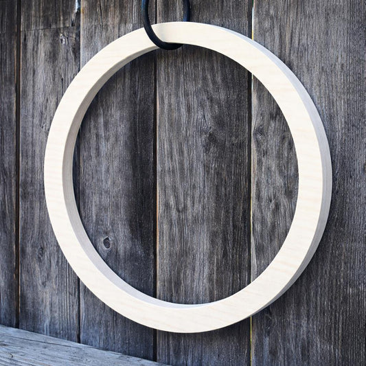 16" Baltic Birch Wood Ring, 14.8125" (14 13/16") Center Hole, Blank Crafting Circle