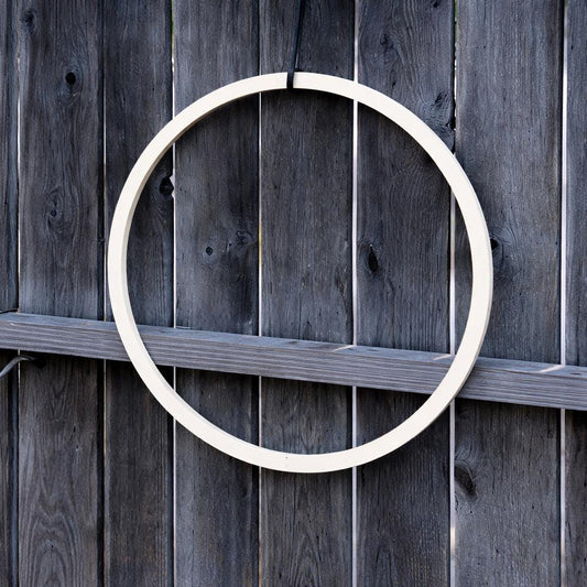 25" Baltic Birch Wood Circle Ring, 24" Center Hole, USA Made Craft Base