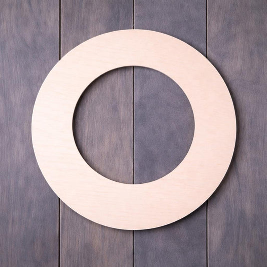 10" Baltic Birch Wood Ring, 6.25" Center Hole, Crafting Supplies