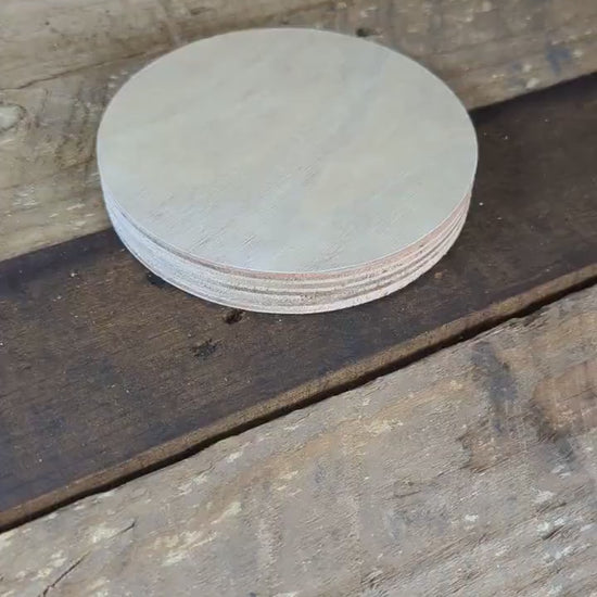 5" Baltic Birch Wood Circle, DIY Crafting Plaque